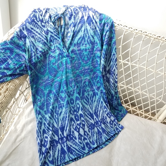 Balance Collection Blue Burnout Hoodie - Picture 5 of 7